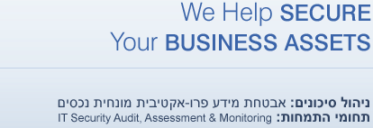 ניהול סיכונים: אבטחת מידע פרו-אקטיבית מונחית נכסים
